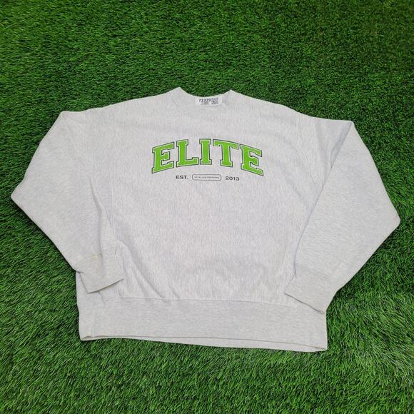 Champion Reverse-Weave Sweatshirt Large 24x25 Baggy Gray - Picture 1 of 15